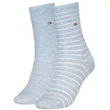 stichd b.v. TOMMY HILFIGER Damen Socken Small Stripe 2er Pack - blau - 39|40|41|42