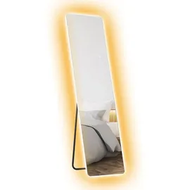 Homcom Ganzkörperspiegel Transparent, Metall, 40x150x3 cm Standspiegel