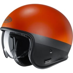 HJC V30 Perot Jethelm, schwarz-orange, Größe XS für Männer