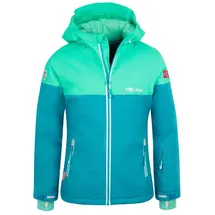 TROLLKIDS Hallingdal Jacke Light Petrol/Dark Mint/White 110