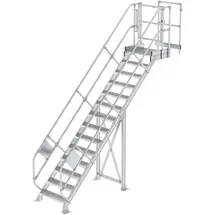 MUNK Modul 4, Treppe 45°, mit Plattform