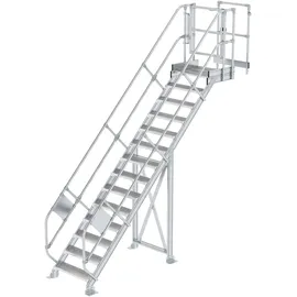 MUNK Modul 4, Treppe 45°, mit Plattform