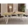 WFL GROUP Runder Esstisch 100 x 77 x 100 cm braun