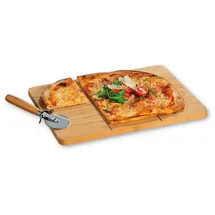 KESPER Pizzabrett Bambus 2-tlg. 40 x 30 cm Braun
