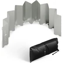 evocamp Windschutz für Gaskocher 16 Lamellen Spirituskocher Outdoor Campingkocher,