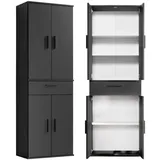 mokebo Mehrzweckschrank 60 x 180 x 34 cm Schwarz