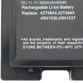 AccuCell Akku passend für den Lenovo ThinkPad T420s Akku 0A36287, 42T4844, 42T4845, ASM 42T4846, FRU 42T4847, flache Version