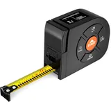 3-in-1-laser-maßband, 196 Fuß/60 M Laser-entfernungsmesser Und 16 Fuß/5 M-maßband, Digitales Laser-maßband Mit Lcd-display, Einheiten M/in/ft/ft+in
