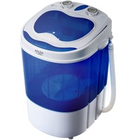 JUNG ADLER AD8051 Mini Waschmaschine mit Schleuder blau, Waschautomat bis 3 KG , Reisewaschmaschine, Miniwaschmaschine, Camping Mobile Waschmaschin...