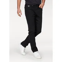 bruno banani Straight-Jeans »Hutch«, gerade Beinform, teilweise mit modischen Destroyed-Effekten, schwarz