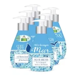 Frosch Reine Pflege Sensitiv-Handseife 114794 , 1 Karton = 6 Designflaschen à 300 ml