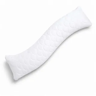 sei Design Stillkissen 40x130 cm Welle Weiß