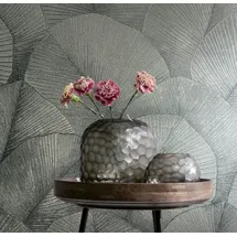 Marburg Blissful Botanics Vliestapete 53 cm x 10 m silber 34193