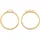 Elli Solitärring ELLI "Quarz Rosa Stapelringe 2er Set 925 Silber" Gr. 56, gold, Fingerringe, Damen, 56mm,mit Steinen, Silber 925 (Sterlingsilber)