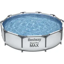 BESTWAY Steel Pro Max Frame Pool 305 x 76 cm lichtgrau