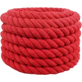vidaXL Seil 4 x 4 x 1000 cm Rot