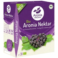 Aronia ORIGINAL Bio Aronia Nektar | 3 Liter Bio Nektar aus Aroniasaft, Birnensaft und Traubensaft | Vegan, ohne Konservierungsstoffe, ohne Zuckerzusatz (lt. Gesetz)