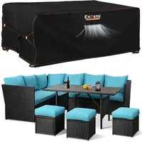 Luxuskollektion Gartenmöbel Abdeckung 420D Oxford Gewebe Winterfest 250x250x90cm