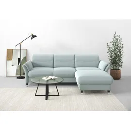 sit&more Ecksofa »Grenoble L-Form mit Federkern«, wahlweise mit Bettfunktion, Bettkasten, Arm- und Kopfteilverstellung