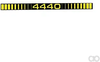 John Deere - R65855 - Etikett - Modellbezeichnung