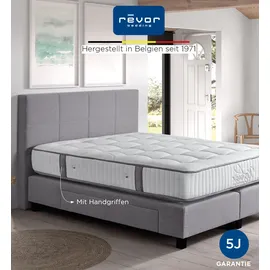 Revor Bedding »Anatomic FIX 1000 Latex«, 28 cm hoch, Raumgewicht: 65 kg/m3, 3000 Federn, (1 St.), Die Neuerfindung des Federkerns nach einem anatomischen Muster! Revor Bedding weiß B:180cm H:28cm L:200cm, Bezug: 63% Polyester, 34% Viskose, 3% Kaschmir.