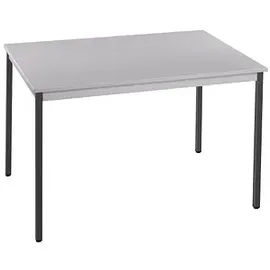 Sodematub Mehrzwecktisch lichtgrau, dunkelgrau rechteckig, Vierkantrohr grau, 120,0 x 60,0 x 74,0 cm