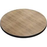 GGM Möbel Bistro Tischplatte | Ø 70 cm | Eiche | Gastro Tischplatte