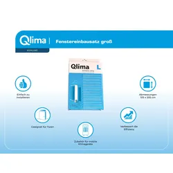 Qlima Fensterabdichtung für mobile Klimageräte