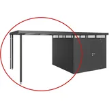 Biohort Seitendach zu HighLine H4 dunkelgrau-metallic