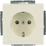 Busch-Jaeger Schuko-Steckdose Berührungsschutz Elfenbeinweiß