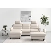 sit&more Ecksofa SIT & MORE "Farö L-Form", grau (elephant), B:234cm H:90cm T:168cm, Sofas, Ecksofa, inklusive Federkern, wahlweise mit Bettfunktion und Bettkasten