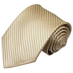 Paul Malone Krawatte Herren Hochzeitskrawatte gestreift – Mikrofaser – Bräutigam Breit (8cm), cappuccino braun V28 braun normal – 8 cm x 150 cm