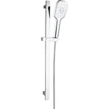 Marwell Quattro II Duschsystem mit Duschstange Silber 150x9,3cm