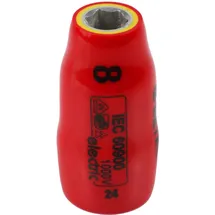 WeTec Sechskant-Steckschlüssel-Einsatz 3/8" 8 mm