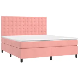 vidaXL Boxspringbett 180 x 200 cm Rosa