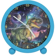 DEPESCHE Dino World Wecker GALAXY blau