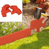 20 Stück Kunststoff-gartenkanten Für Rasen Und Landschaftsgestaltung