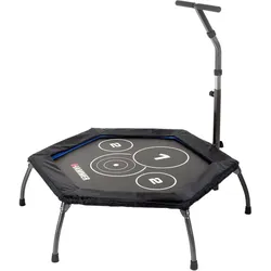 HAMMER Fitness-Trampolin JumpStep SCHWARZ|grau 133 CM