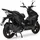 Burnout Motorroller BAD s Mattschwarz 50ccm 25 kmh Mofa Sportlich Scooter