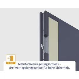 Hörmann EcoStar ISOPRO Secur IPS 780S links 110 x 210 cm anthrazit metallic