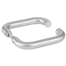 Hermat Glastürdrückerpaar 1801 BASIC 01 VA U-Form 4-KT.8mm HERMAT