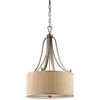 Elstead Lighting Abbey Pendelleuchte mit Lampenschirm