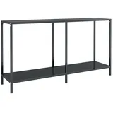 vidaXL Konsolentisch Schwarz 140x35x75,5 cm Hartglas Modell 3