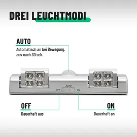 greate LED Lichtleiste silber - 2er Pack