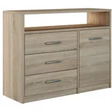 matkam Bodo 98 x 75 x 35 cm Sonoma Eiche mit 3 Schubladen / Eiche