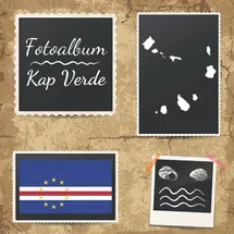 Independently published Fotoalbum Kap Verde: Erinnerungsalbum zum Einkleben von Urlaubsfotos - Ein Fotobuch für die schönsten Urlaubsmomente von den Kapverdischen Inseln - Cabo Verde - 110 Seiten (Blanko) 21cm x 21cm