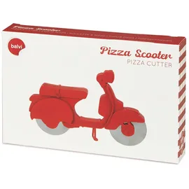 Balvi Pizzaschneider Scooter rot Edelstahl/Kunststoff