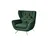 jette home Hochlehnsessel Caldara Samt 100 x 106 x 95 cm Grün