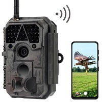 Meidase P100 Wildkamera WLAN mit App 32MP H.264 1296P, 27M Infrarot Nachtsicht Bewegungsmelder Wildtierkamera WiFi Handyübertragung, IP66 Wasserdicht, 0,1s Schnelle Trigger