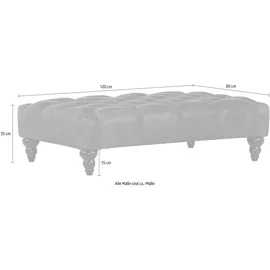 GUTMANN FACTORY Hocker Amazonas 120 x 35 x 80 cm Braun